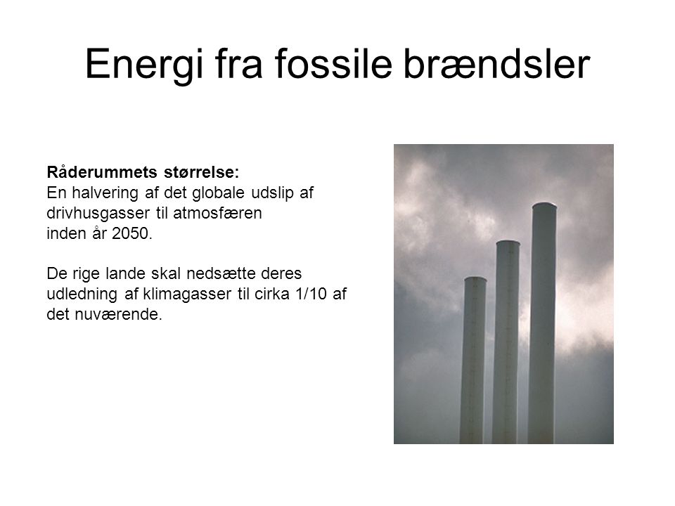 Energi fra fossile brændsler