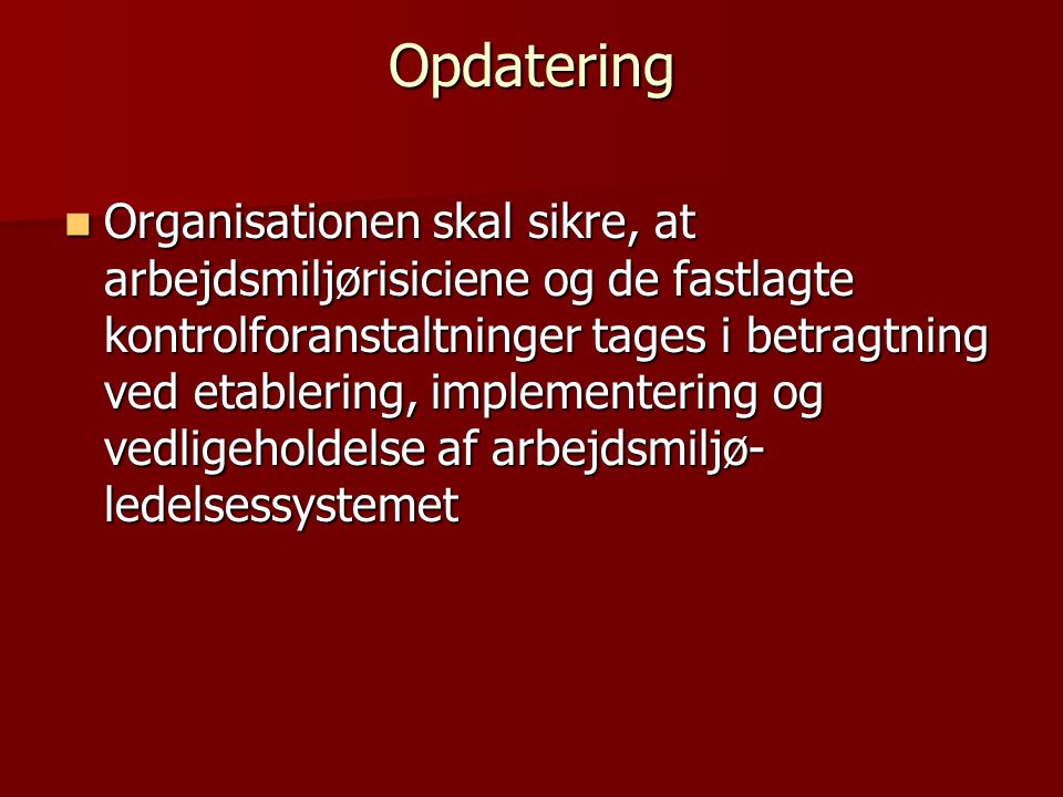 Opdatering