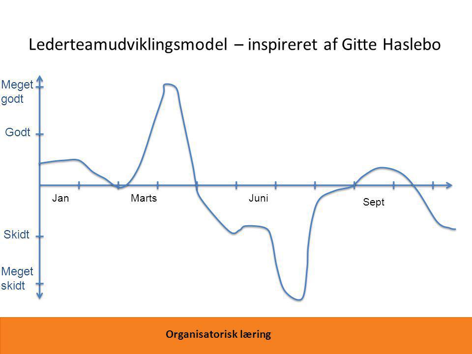 Lederteamudviklingsmodel – inspireret af Gitte Haslebo