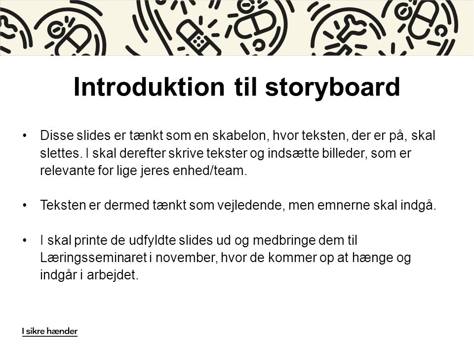 Introduktion til storyboard
