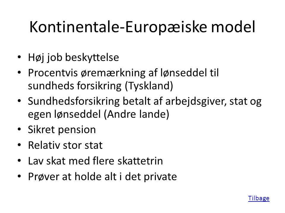 Kontinentale-Europæiske model