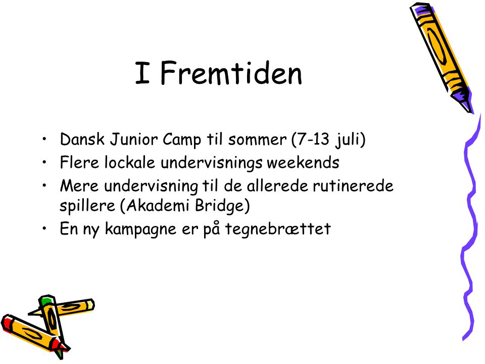 I Fremtiden Dansk Junior Camp til sommer (7-13 juli)