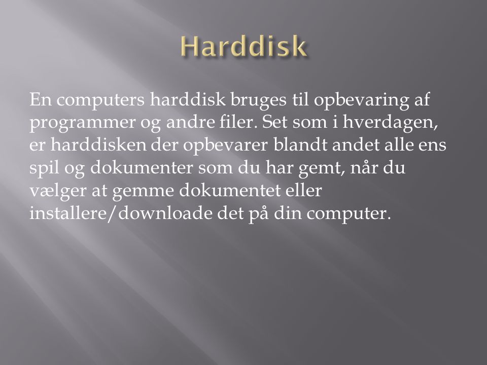 Harddisk