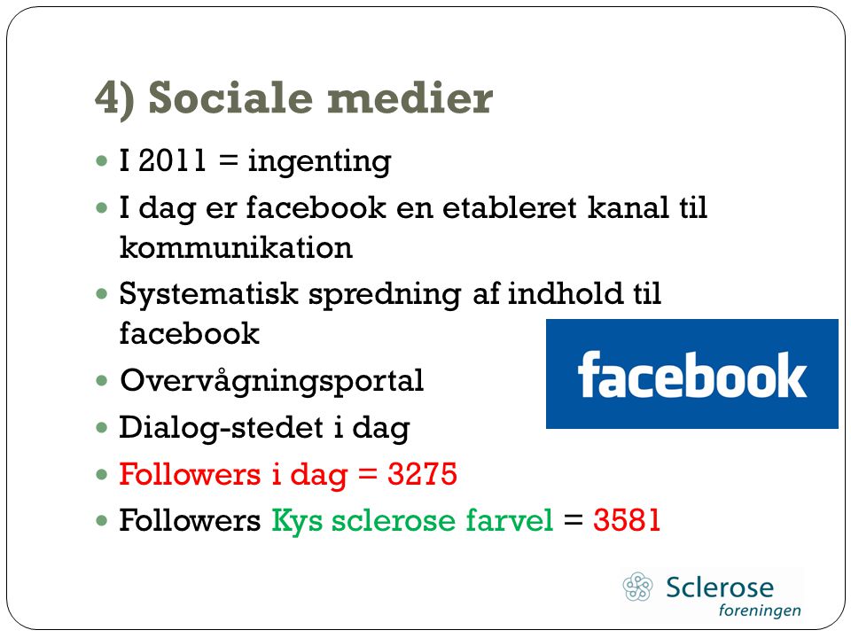 4) Sociale medier I 2011 = ingenting