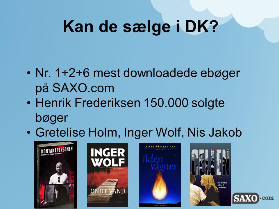 Kan de sælge i DK Nr mest downloadede ebøger på SAXO.com