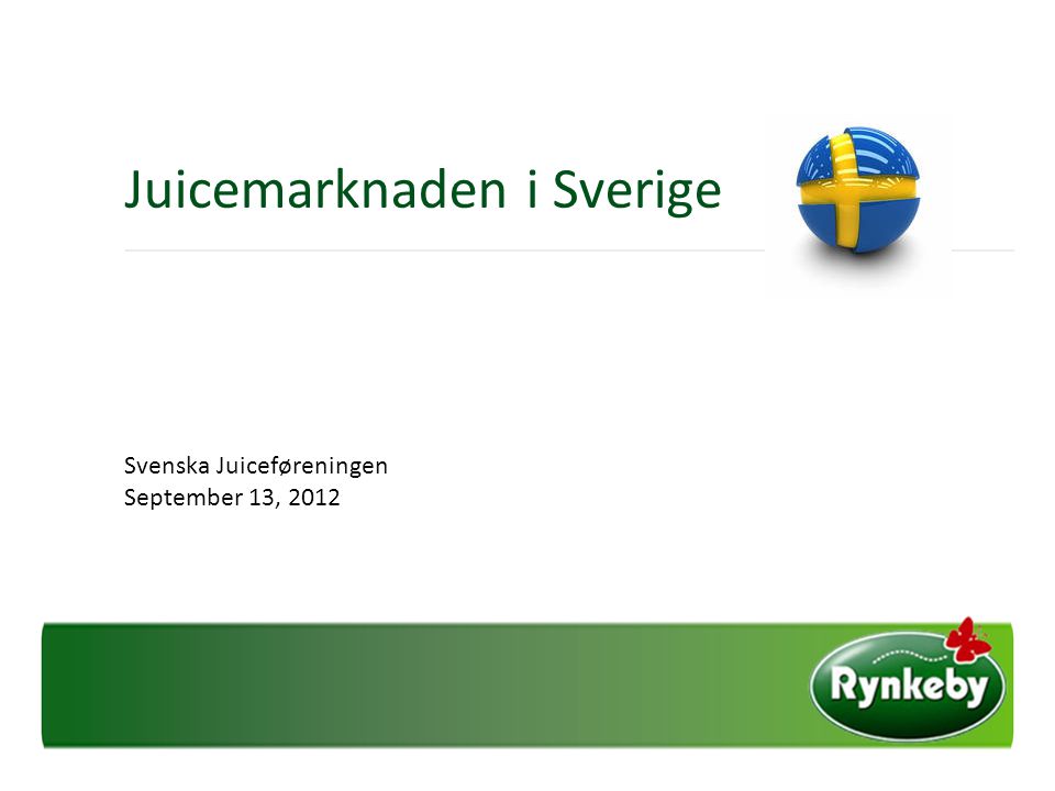Juicemarknaden i Sverige