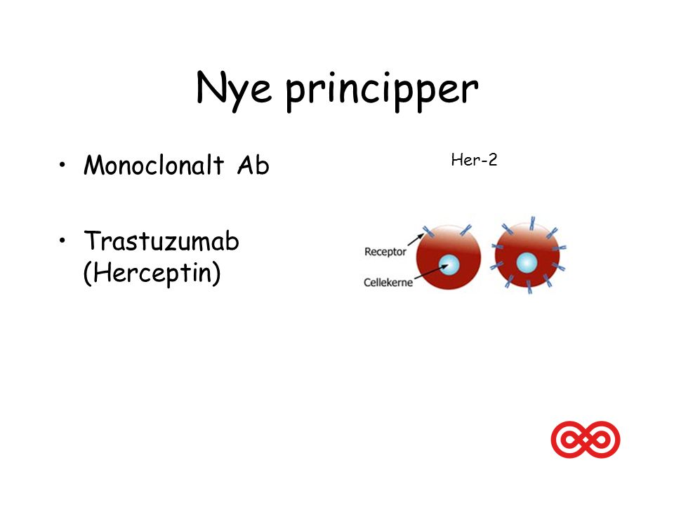 Nye principper Monoclonalt Ab Trastuzumab (Herceptin) Her-2 Billede