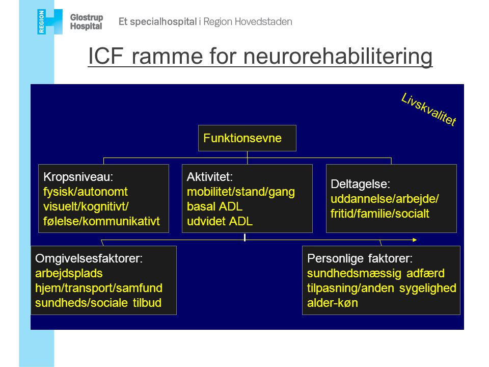 ICF ramme for neurorehabilitering