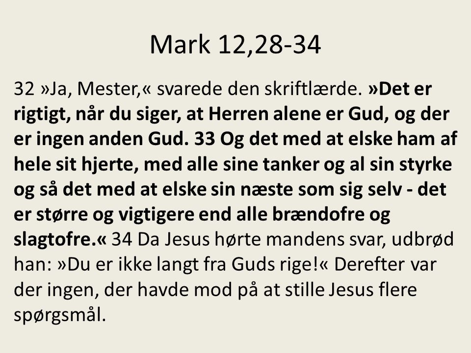 Mark 12,28-34