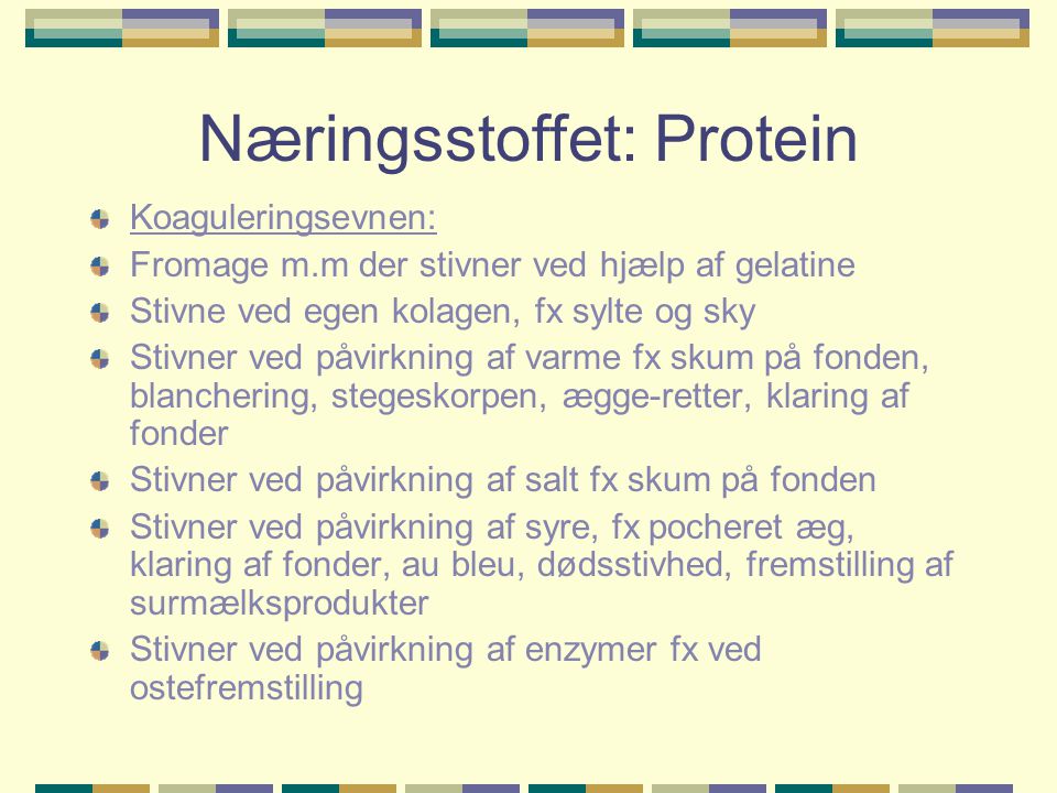 Næringsstoffet: Protein