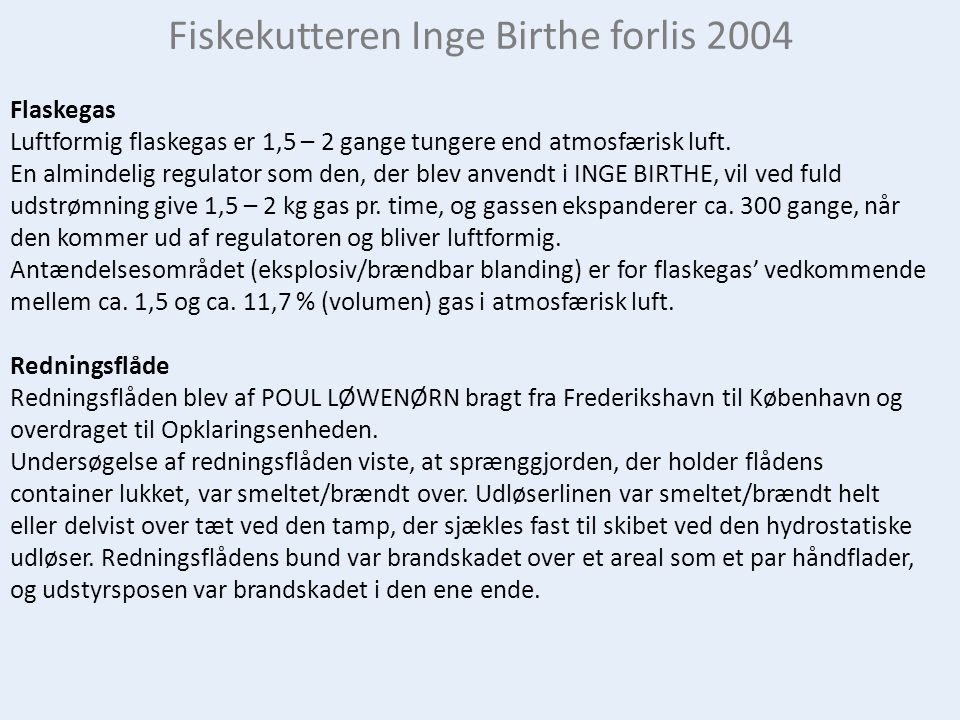 Fiskekutteren Inge Birthe forlis 2004
