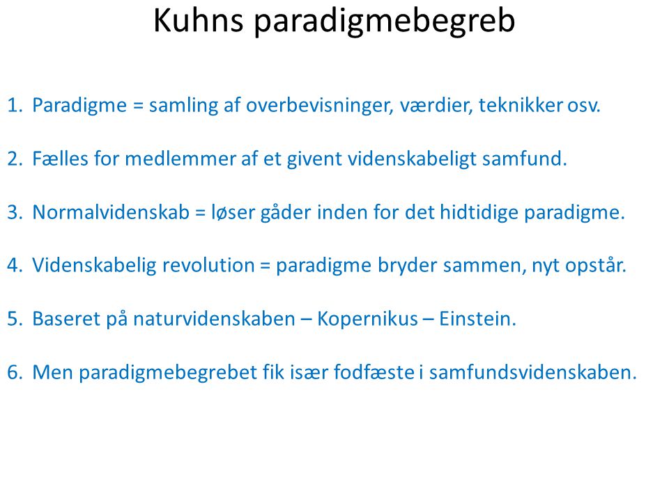 Kuhns paradigmebegreb