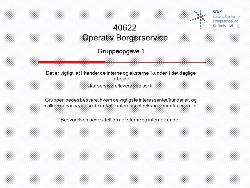 40622 Operativ Borgerservice