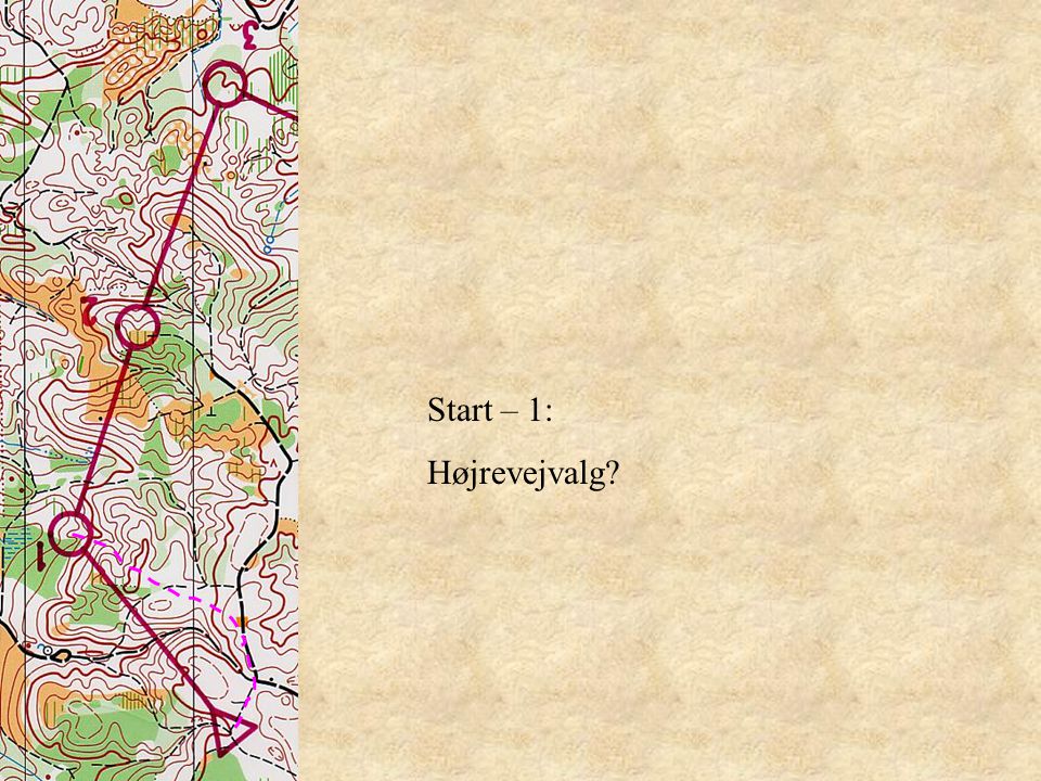 Start – 1: Højrevejvalg