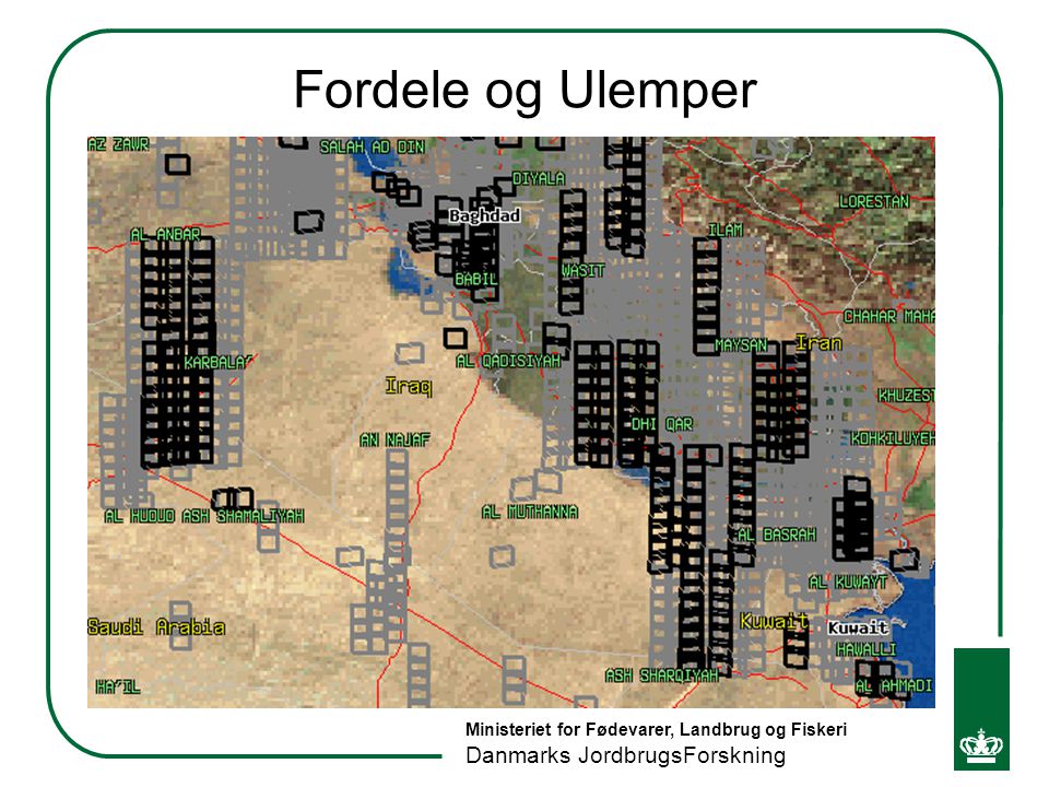 Fordele og Ulemper Ulemper ved satellit- og flybilleder:
