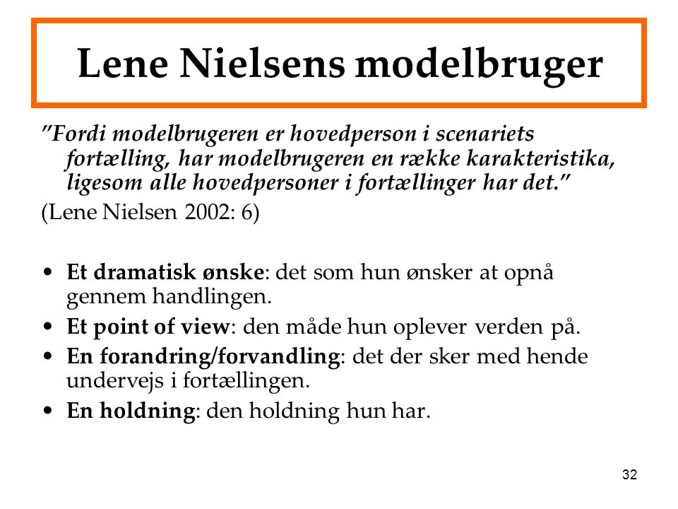 Lene Nielsens modelbruger