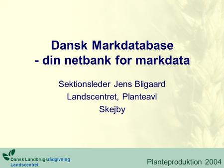 Dansk Markdatabase - din netbank for markdata