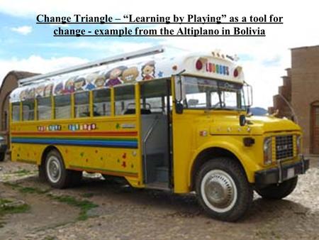 Change Triangle – “Learning by Playing” as a tool for change - example from the Altiplano in Bolivia.