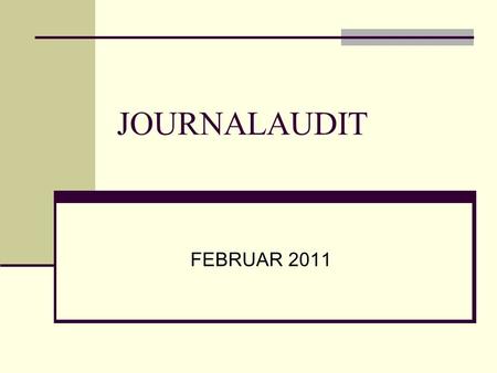 JOURNALAUDIT FEBRUAR 2011. Journalaudit februar 2011 14 auditspørgsmål Heraf 3 ”ikke relevante”: Dosering ved lægemiddelordination (MEM) Lægemiddelafstemning.