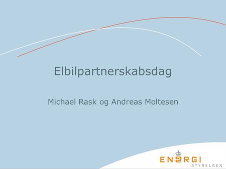 Elbilpartnerskabsdag Michael Rask og Andreas Moltesen.