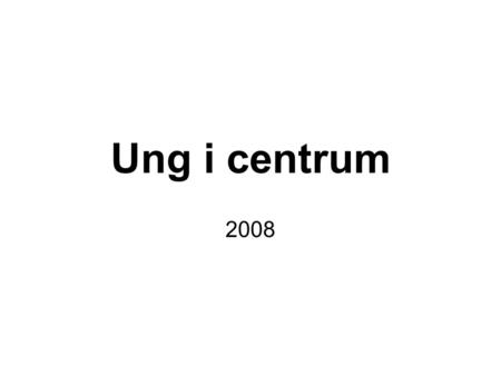 Ung i centrum 2008. Historical ”natural recovery” issues: 1.Does ”natural recovery” exist? 2.How common is ” natural recovery”?