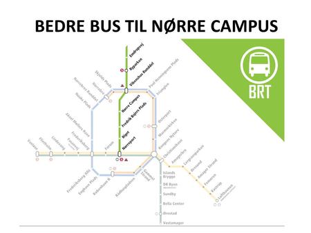BEDRE BUS TIL NØRRE CAMPUS. BYNET 2018  Samarbejde mellem Metroselskabet, DSB, Movia, Frederiksberg Kommune, Transportministeriet og Københavns Kommune.