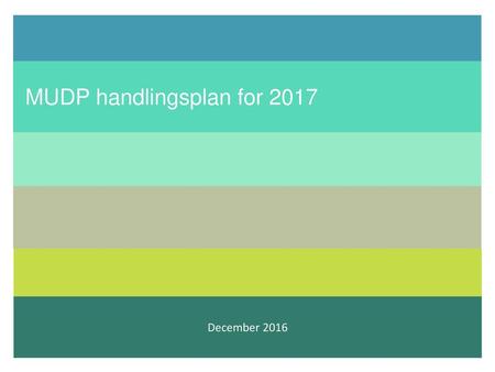 MUDP handlingsplan for 2017