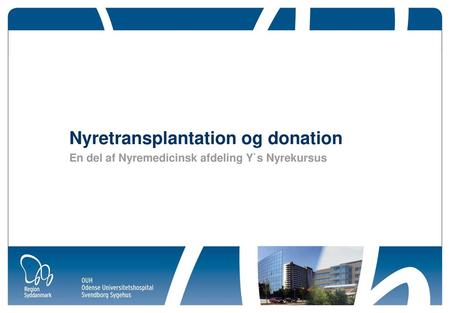 Nyretransplantation og donation