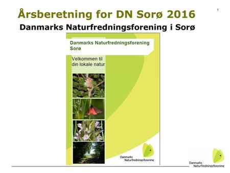 Årsberetning for DN Sorø 2016