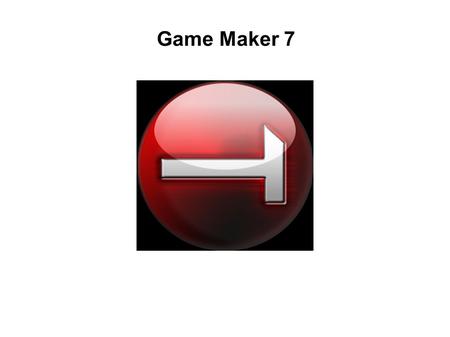 Game Maker 7. Sådan ser Game Maker ud når det startes op.