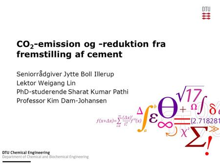 CO2-emission og -reduktion fra fremstilling af cement