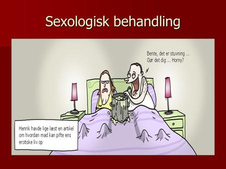 Sexologisk behandling