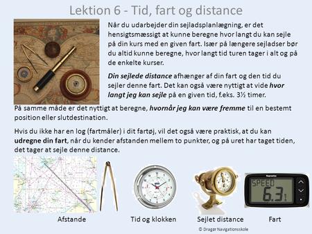 Lektion 6 - Tid, fart og distance