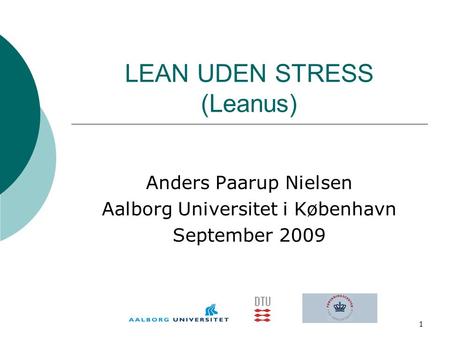 LEAN UDEN STRESS (Leanus)