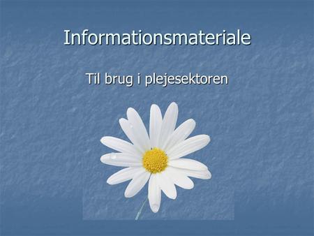 Informationsmateriale