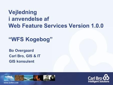 Vejledning i anvendelse af Web Feature Services Version 1
