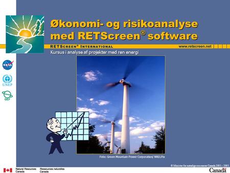 Kursus i analyse af projekter med ren energi