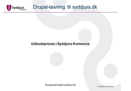 Drupal-løsning til syddjurs.dk