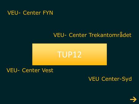 TUP12 VEU- Center FYN VEU- Center Trekantområdet VEU- Center Vest