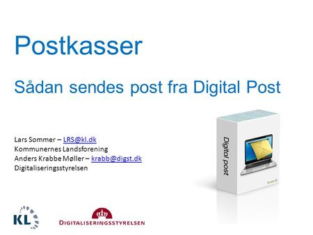 Postkasser Sådan sendes post fra Digital Post Lars Sommer –