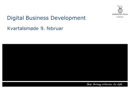 Digital Business Development Kvartalsmøde 9. februar.