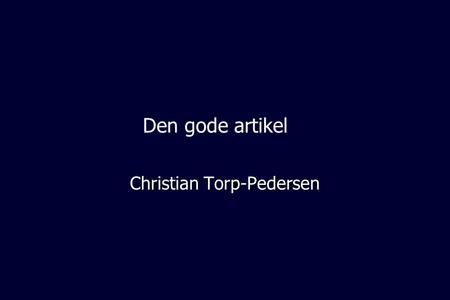 Christian Torp-Pedersen