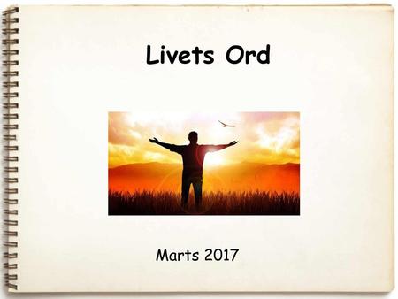 Livets Ord Marts 2017.