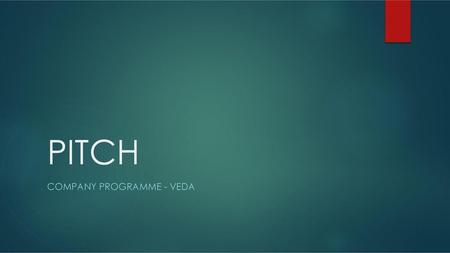 Company programme - Veda