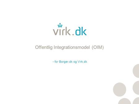 Offentlig Integrationsmodel (OIM)