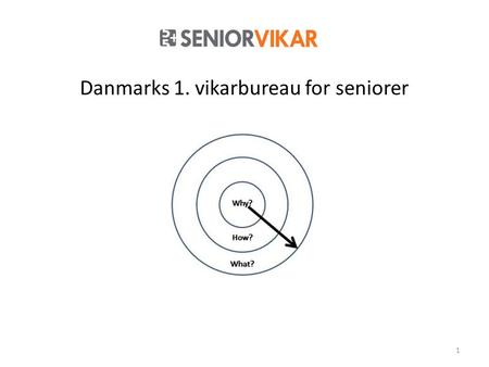 Danmarks 1. vikarbureau for seniorer 1. Formål Formålet er at drive en samfundsnyttig forretning ved: • At fremme fokus på ældres ressourcer • At fremme.