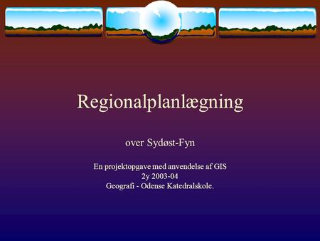 Regionalplanlægning over Sydøst-Fyn