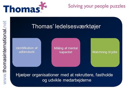 Thomas’ ledelsesværktøjer