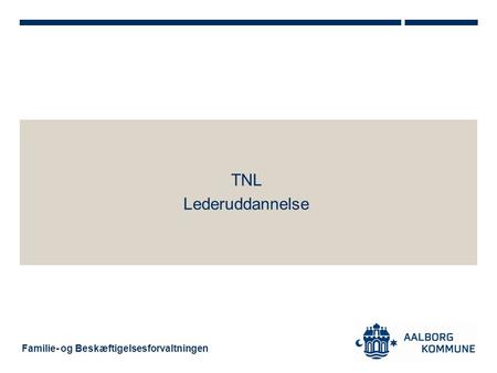 TNL Lederuddannelse.