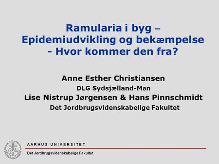 Anne Esther Christiansen DLG Sydsjælland-Møn